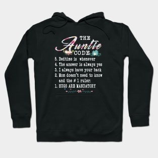 The Auntie Code Funny Family Matching Gifts For Aunt Hoodie